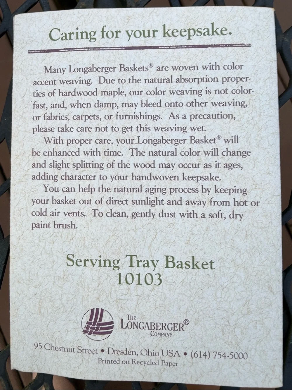 Longaberger complete 1996